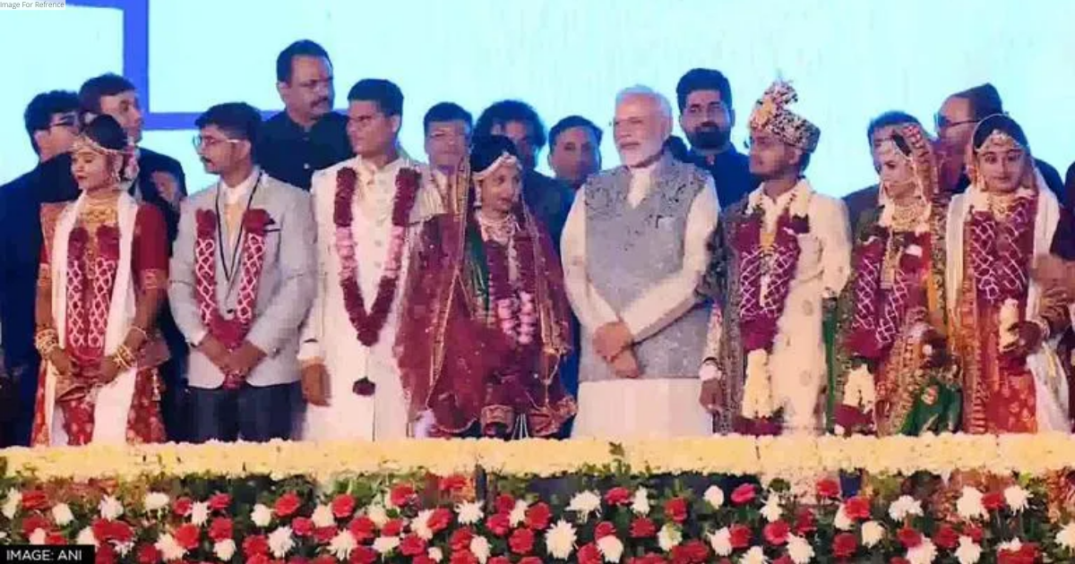 PM Modi attends mass wedding ceremony in Gujarat's Bhavnagar